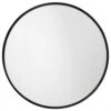 Round Mirror, Iron, Black