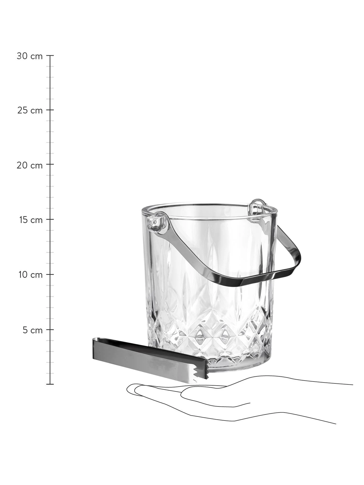 Aida Harvey Ice-bucket With Handle + Tong 2 Aida Harvey Ice-bucket With Handle + Tong - Image 2