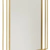SQUARE Mirror, Gold Finish