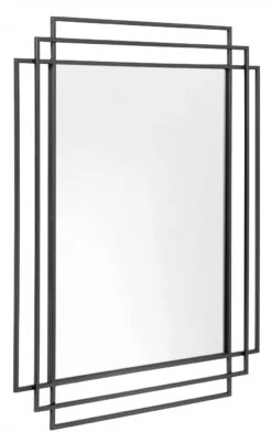 SQUARE Mirror, Black Finish