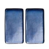 Aida Raw Midnight Blue Rectangular Dish - Set Of 2