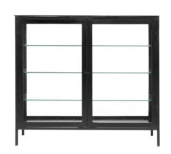 MONDO Buffet, Black W/glass Back