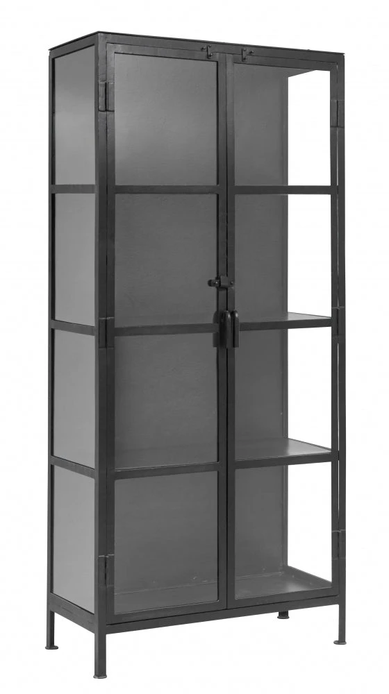 PHOENIX Black Cabinet, 2 Doors, Small