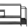 Iron Shoe Rack With Black Shelf