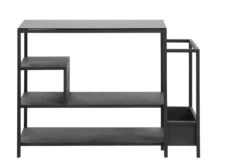 Iron Shoe Rack With Black Shelf