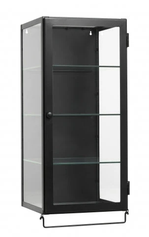 SIRI Wall Cabinet, 1 Door, Black Metal 2 SIRI Wall Cabinet, 1 Door, Black Metal - Image 2