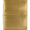 ADA Wall Cabinet, L, 3 Shelves, Gold