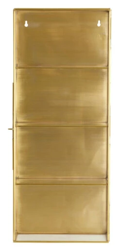 ADA Wall Cabinet, L, 3 Shelves, Gold
