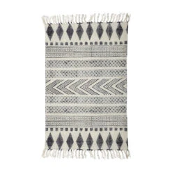House Doctor Rug, Block, Grey/Black