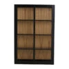 BEI Wall Cabinet, Sliding Doors, Black