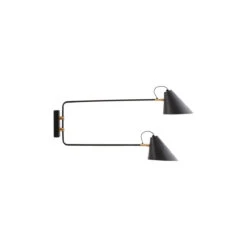 House Doctor Wall Lamp, Club Double, Black