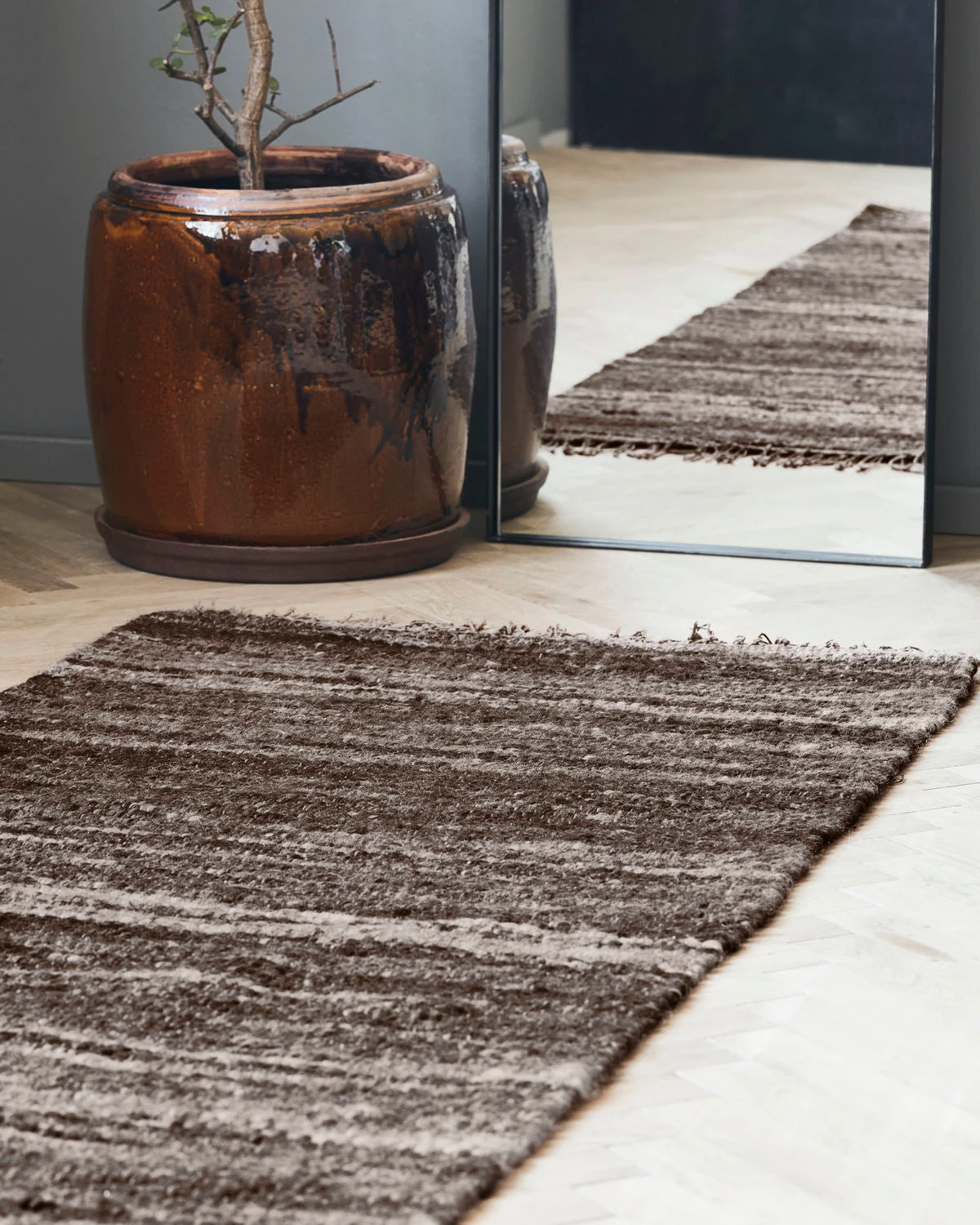 House Doctor Rug, Hafi, Brown 2 House Doctor Rug, Hafi, Brown - Image 2