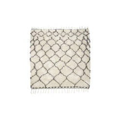 House Doctor Rug, Zena, White/Black