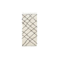 House Doctor Rug, Riba, White/Black