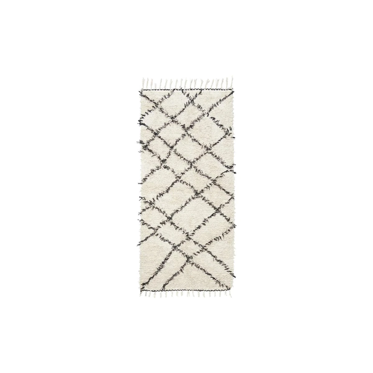 House Doctor Rug, Riba, White/Black 1 House Doctor Rug, Riba, White/Black