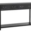 MOSS Console W/2 Drawers, Black
