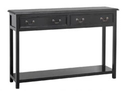MOSS Console W/2 Drawers, Black