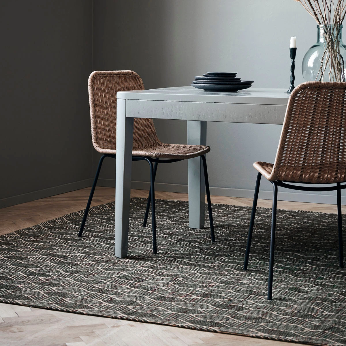 House Doctor Rug, Agon, Green 3 House Doctor Rug, Agon, Green - Image 3