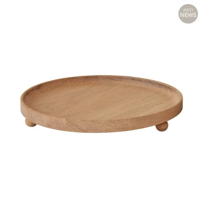 OYOY Inka Wood Tray Round - Large 2 OYOY Inka Wood Tray Round - Large - Image 2