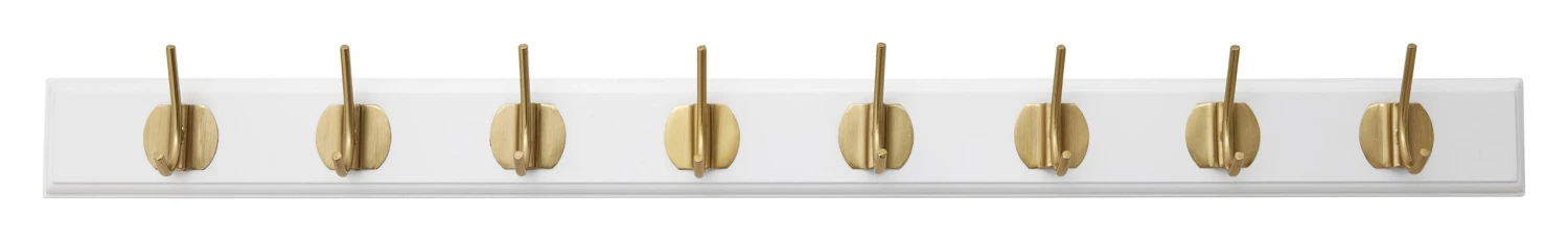 EDGY Coat Rack, 8 Hooks, Matt White 1 EDGY Coat Rack, 8 Hooks, Matt White