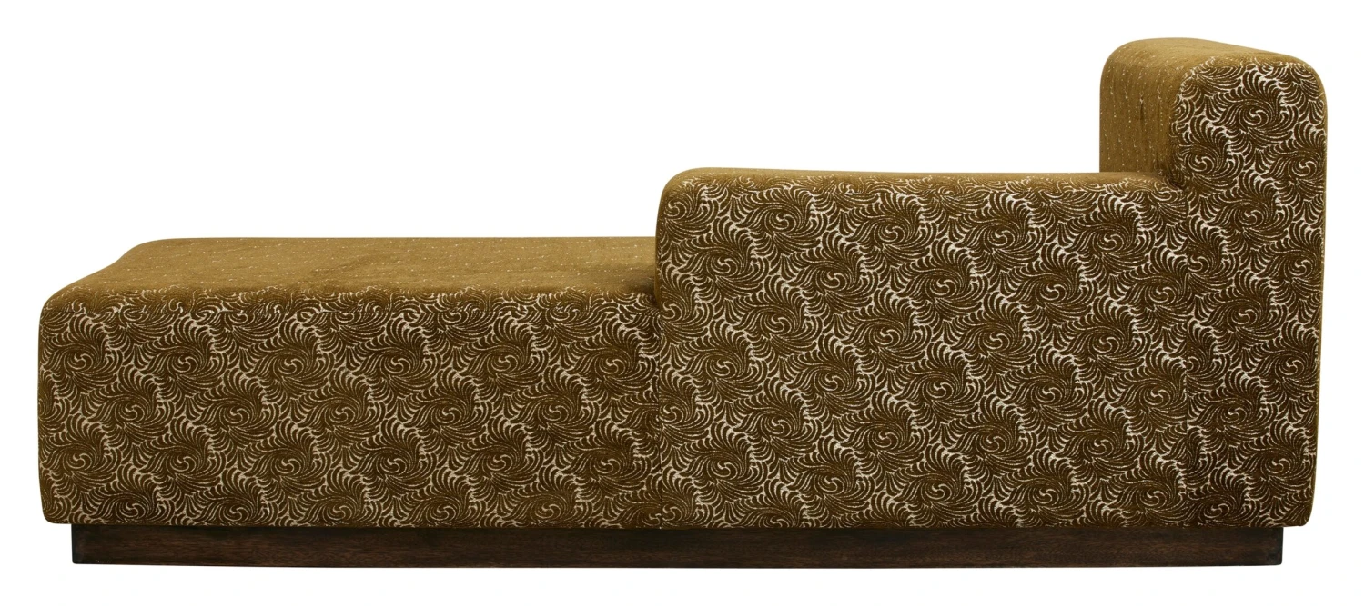 AMUR Chaise Longue, Jacquard, Olive 4 AMUR Chaise Longue, Jacquard, Olive - Image 4