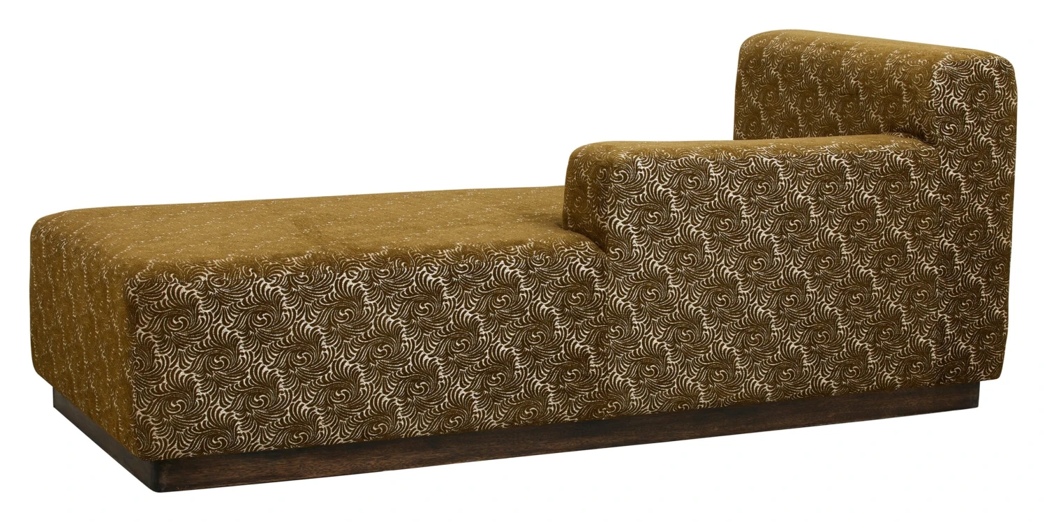 AMUR Chaise Longue, Jacquard, Olive 3 AMUR Chaise Longue, Jacquard, Olive - Image 3