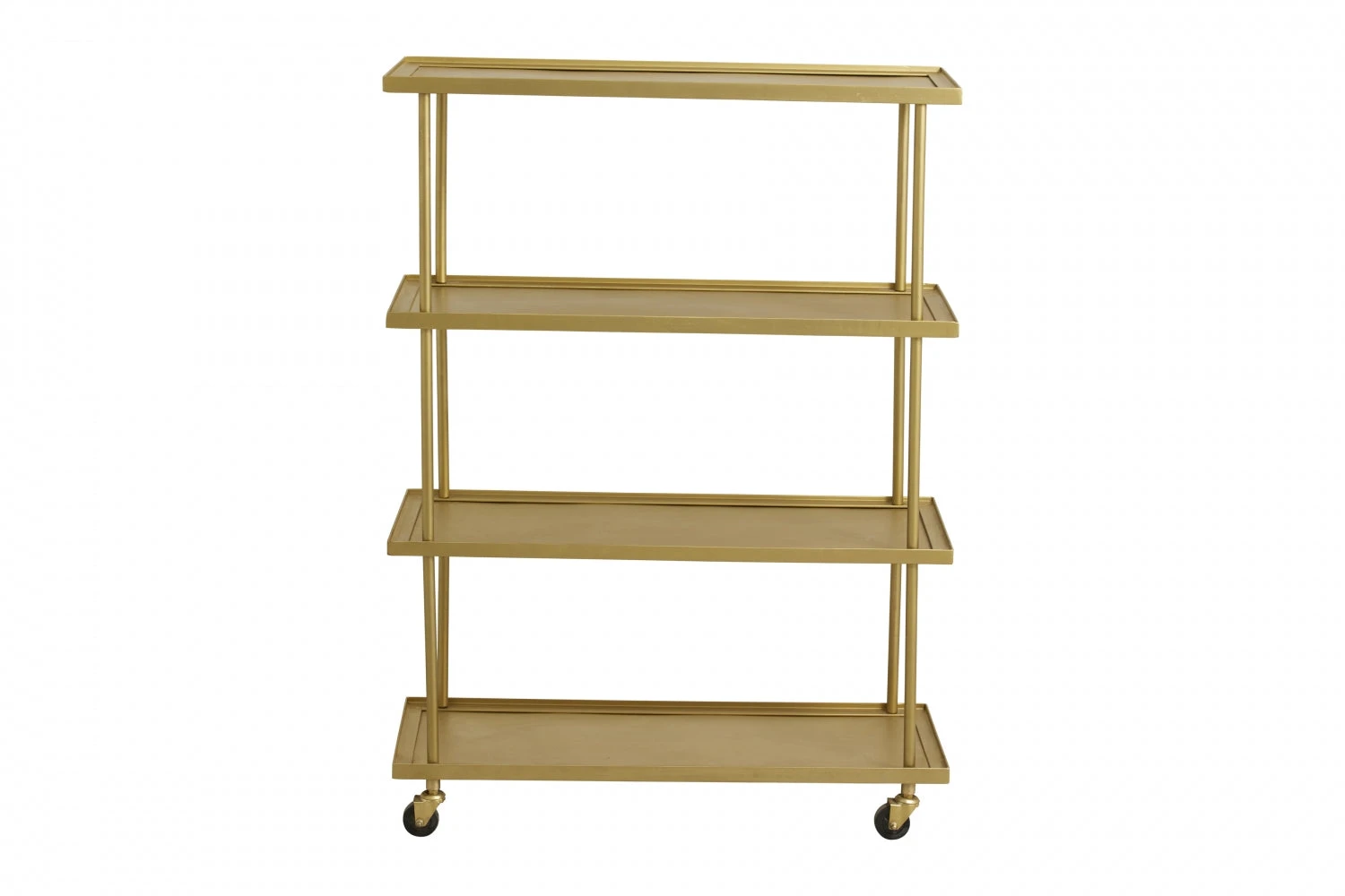 KAMO Trolley W/4 Shelves, Golden