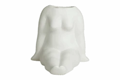 AVAJI Sitting Full Body, Vase, White