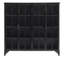 DOWNTOWN Cabinet, 4 Doors, Black