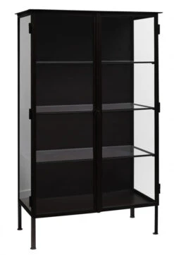 OREGON Cabinet, Black Iron, 2 Doors