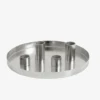 Silver Dish W/4 Candle Cups, Small
