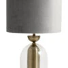 Velvet Table Lamp - Grey