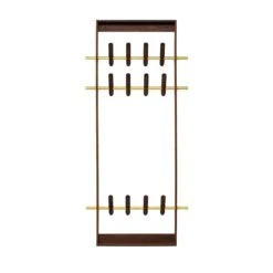 Coat Frame Smoked Oak, Brass