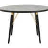 Dining Table, Round, Black Wood