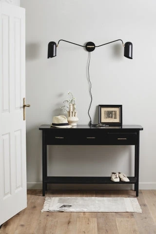ERIS Wall Lamp, 2 Arms, Black 3 ERIS Wall Lamp, 2 Arms, Black - Image 3
