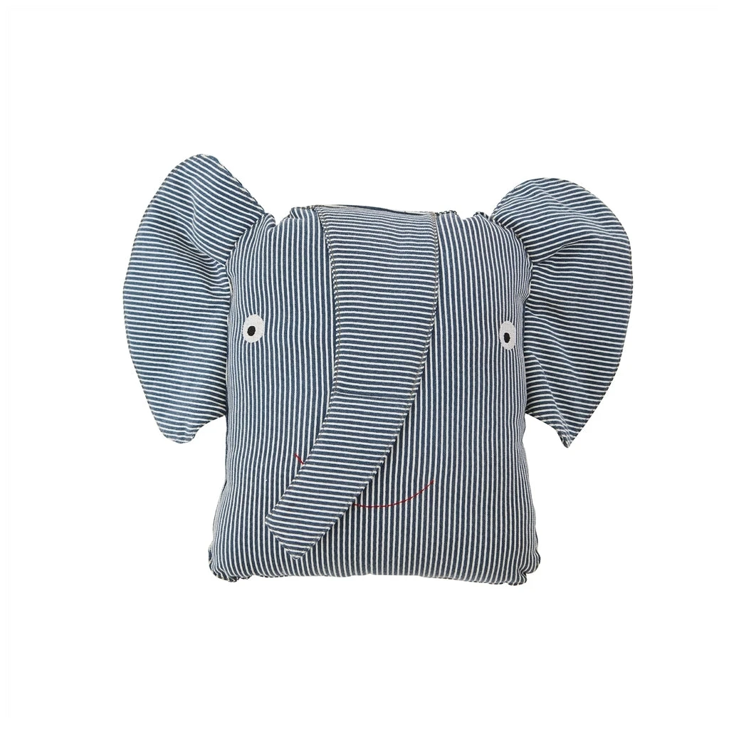 OYOY Erik Elephant Denim Cushion 1 OYOY Erik Elephant Denim Cushion