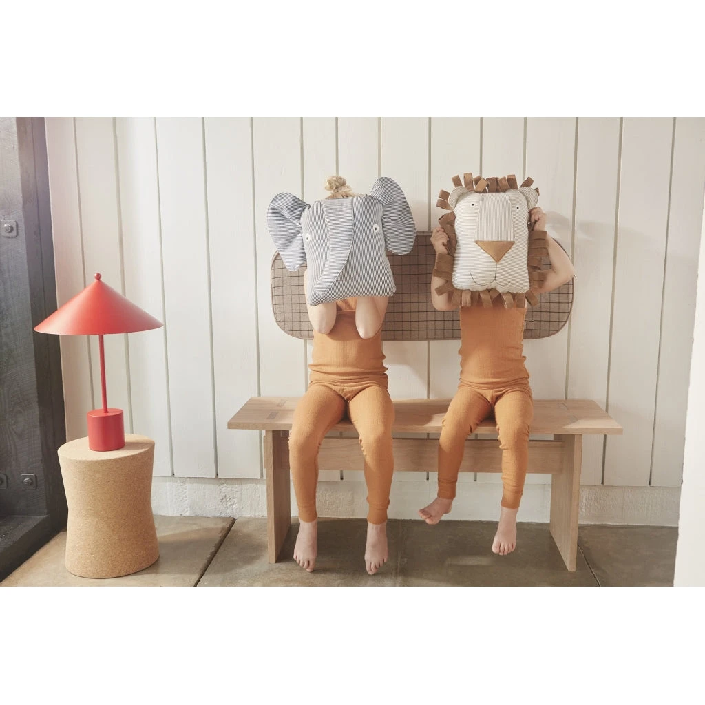 OYOY Erik Elephant Denim Cushion 3 OYOY Erik Elephant Denim Cushion - Image 3