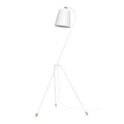 Floor Lamp, Metal, White