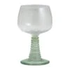 GORM Wineglass, Light Green Stem