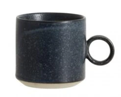 GRAINY Cup W. Handle, Dark Blue 2 Pcs.