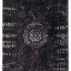 GRAND Woven Rug, Dark Grey/black, 160x240cm