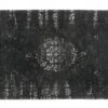 GRAND Woven Rug, Dark Grey/black, 60x90cm