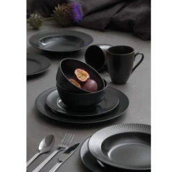 Aida Groovy - Black Stoneware Bowl -Furniture Discount Store GroovyBowlStoneware 1 6e2151ef 0130 433a 9226 17608f528a80