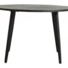HAU Round Dining Table, Black Wood