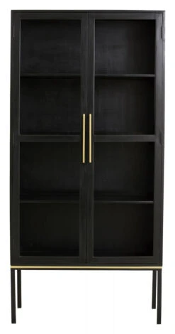 KOSHI Black Cabinet W/golden Detail