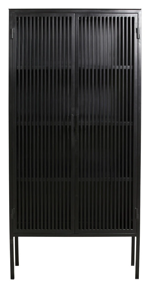 LIAO Black Cabinet, 2 Doors, Iron