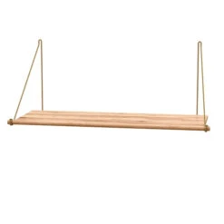 Loop Shelf Natural -Furniture Discount Store Loop Shelf 36 brass