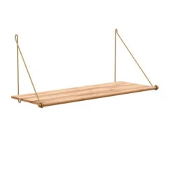 Loop Shelf Natural -Furniture Discount Store Loop Shelf 5 brass