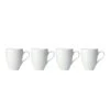 Aida Relief White Mug - Set Of 4