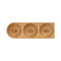 Solid Hook, 3 Hooks Oak